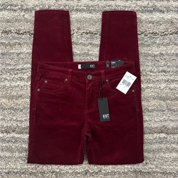 KUT From The Kloth Diana Skinny Corduroy Jeans Sz 2 NWTKUT Diana Skinny NEW-